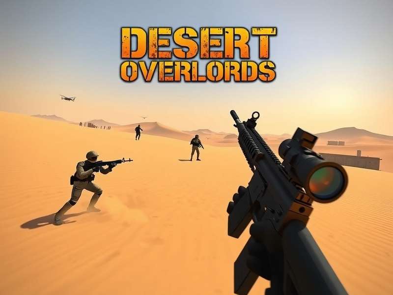 Desert Overlords Main Game Screen showing IDSC operatives in a Rajasthan desert combat scenario